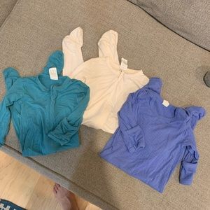 3 Kate Quinn Bamboo Zipper Footies